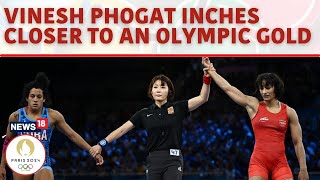 Vinesh Phogat vs Yusneylys Guzman Vinesh Phogat Secures Silver At Paris Olympics 2024  N18G [upl. by Oirogerg]