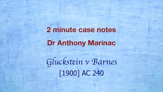 Gluckstein v Barnes Promoters Duty of Disclosure [upl. by Ninnetta]