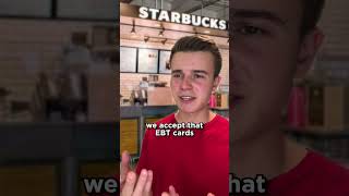 Starbucks EBT Card Hack 💳 starbucks ebt starbuckscoffee [upl. by Ellerred]