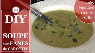 ☯ SOUPE aux FANES de CAROTTES  Recette Express 🌿 DIY HEALTHY ☯ [upl. by Arihaz876]