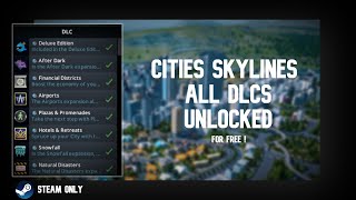 How to Unlock Cities skylines DLCs for free  2024 [upl. by Isiahi]