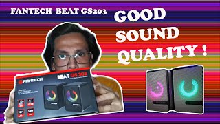 UNBOXING FANTECH BEAT GS203 SPACE EDITION WHITE SPEAKER [upl. by Hobey504]