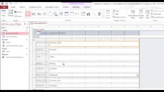 Creating Forms in Access with Drop down list COMBO BOX [upl. by Karen]