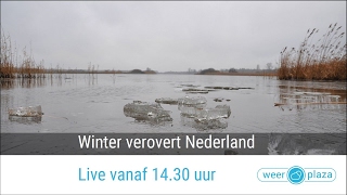 Weerbericht  Winter verovert Nederland 2017 [upl. by Ahsilaf]