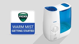 Vicks Warm Mist Humidifier VWM845  Getting Started [upl. by Wirth]