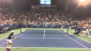 Goffin Nets a Forehand Dimitrov Wins a HardFought Point [upl. by Gisela]