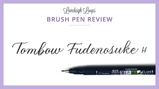 TOMBOW FUDENOSUKE Review for Calligraphy and Lettering brushpen tombow [upl. by Gnuy]