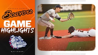 Oregon State Baseball Highlights 4124 vs Gonzaga [upl. by Terrag]