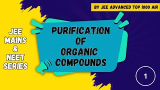 Purification of Organic Compounds  Motivation Sublimation amp Crystallisation jeemains neet [upl. by Notnert]