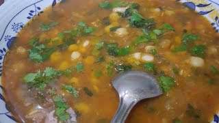 soupe dharicot sec et pois chiche simple شربة بالحبوب جافة تاع الشتاء [upl. by Acire]