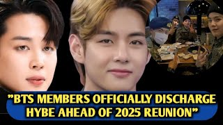 quotFirequot🔥😳BTS RM V Jimin and Jungkook Officially Discharge HYBE Ahead Of Group Reunion In June 2025 [upl. by Samson341]