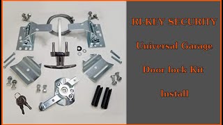 RIKEY SECURITY  Universal garage door lock kit Step by step install [upl. by Deuno768]