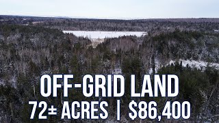 72± Acres OffGrid Land  Maine Real Estate [upl. by Enialedam612]