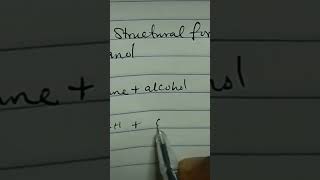 How to draw the structural formula for methanol chemistryclasses generalchemistry [upl. by Thorny]