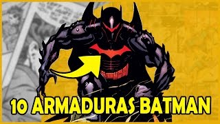 10 ARMADURAS PODEROSAS DO BATMAN [upl. by Nnylecyoj]