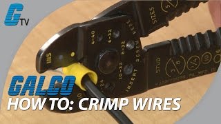 How to Crimp Wires  Basic Tips on Crimping  Galco [upl. by Hungarian]