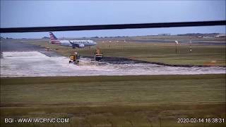 Landing and take off from Grantley Adams International Airport Barbados [upl. by Nodal353]