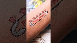 Papa tattoo design❤️ trending viral ytshorts satisfying shortvideo tattoo tatooart papa maa [upl. by Nevetse]