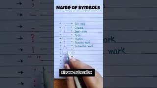 Symbols Name  Special Character Names  Symbol Names [upl. by Aracot]