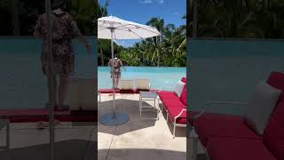 PRIVATE BEACH CLUB AT BAHA MAR ROSEWOOD IN THE BAHAMAS bahamas views [upl. by Konstantin]