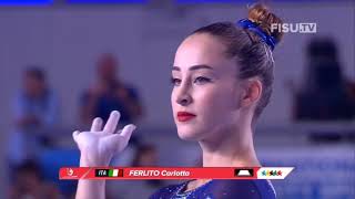 Carlotta Ferlito ITA  Floor GOLD Corpo libero  Event final  Universiade Napoli 2019 [upl. by Gnoc11]