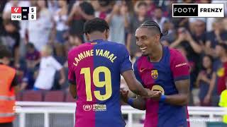 FC BARCELONA 7 vs 0 VALLADOLID  LA LIGA 202425  highlights [upl. by Haelat25]