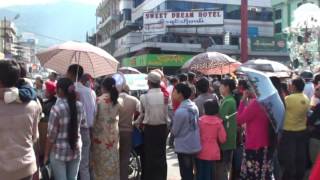 2013 Myanmar 06 Taunggyi Kathine procession [upl. by Neerod]