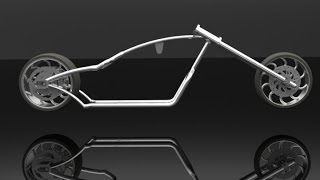 Design and Development of a Chopper Bike Frame [upl. by Airamalegna]