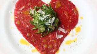 Valentines Carpaccio  Meat Heart for Your Sweetheart [upl. by Lleon]