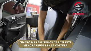 TUTORIAL COLOCACION FUNDA CUBRE ASIENTO EN BUTACA DELANTERA DE AUTO [upl. by Neeoma]