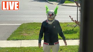 Why is this Clown outside our house livestream [upl. by Nytsua]