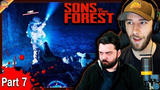 Sons of the Forest Part 7 ft Reid  chocoTaco Cave Exploration Survival Gameplay [upl. by Cirone]