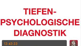 PSYCHOTHERAPIE AUSBILDUNG  Tiefenpsychologische Diagnostik [upl. by Anali]