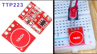 Tutorial for TTP223 Touch Sensor Module  Capacitive  TTP223 Touch Sensor Module Wire Connection [upl. by Ysdnil]