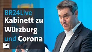 BR24live Bayerns Kabinett zur CoronaLage  BR24 [upl. by Atinit]