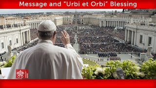 March 31 2024 Message and “Urbi et Orbi” Blessing Pope Francis [upl. by Adnawad777]