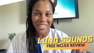 Lung Sounds  Live NCLEX Review amp Monday Motivation [upl. by Analle392]