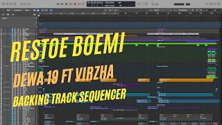 Restoe Boemi  Dewa 19 ft Virzha Backing TrackSequencer [upl. by Ahsinahs856]