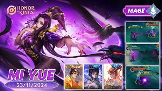 GUIDE NEW HERO MI YUE DAMAGE MAGIC NYA EDAN HONOR OF KINGS hokstudio hok honorofkings hokxjjk [upl. by Hanid810]