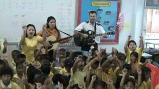 Wind The Bobbin Up by Thai nursery school children [upl. by Omarr]