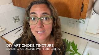 DIY Artichoke Tincture Making Medicine with Dr Orna [upl. by Ynnek790]