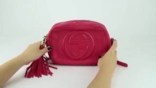 Bolsa Gucci Soho Cellarius Rosa  Etiqueta Única [upl. by Borrell198]