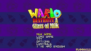 Wario Destroys A Glass of Milk Full Gameplay No Commentary Hardcore Secrets No Item [upl. by Jabe]