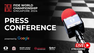 Press Conference  Ding Liren vs Gukesh D  FIDE World Championship 2024 [upl. by Iroj]