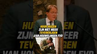 HUUR HUIZEN ZIJN NIET MEER TEVERKRIJGEN VAN HOUWELINGEN FVD vanhouwelingen fvd woningmarkt [upl. by Anuala848]