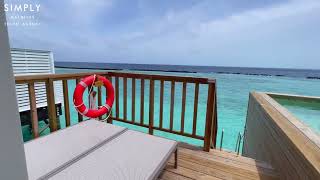 Oblu Nature Helengeli Maldives  Sunset Water Pool Villa Walkthrough [upl. by Heidt260]