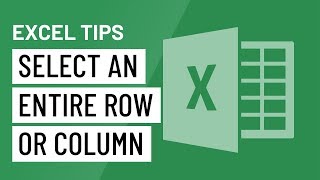 Excel Quick Tip Select an Entire Row or Column [upl. by Lester]