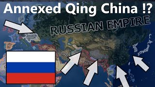 What If Russian Empire Annexed Qing China Hoi4 Timelapse [upl. by Goar899]