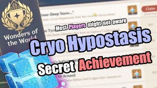 Cryo Hypostasis Hidden Achievement Guide 5 Primogems  KneeDeep Snow Achievement Full Guide [upl. by Berry]