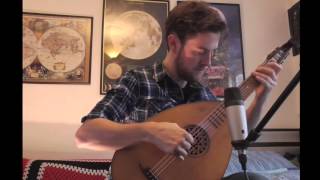 Bach  Bourée E minor played on a Lute Guitar by Tom Janes [upl. by Oreste]